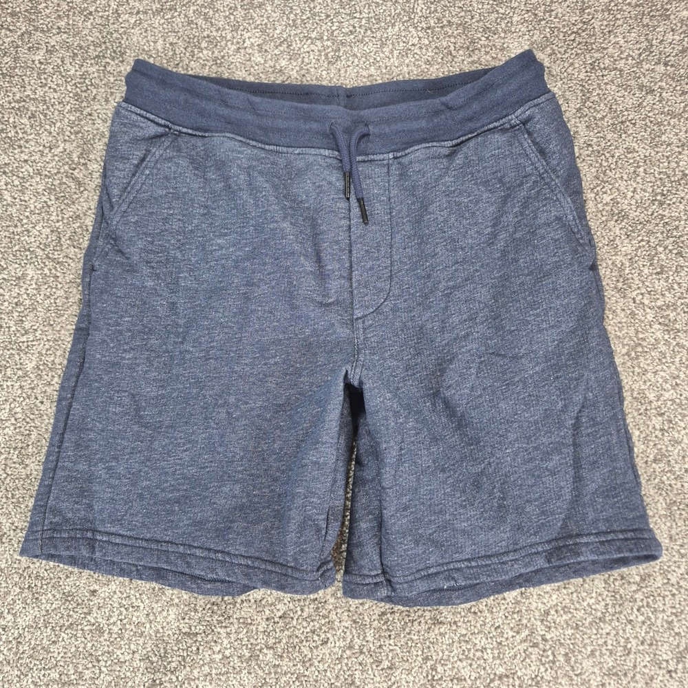 Patagonia Mahnya Fleece Shorts Mens Small Blue Organic Cotton Drawstring